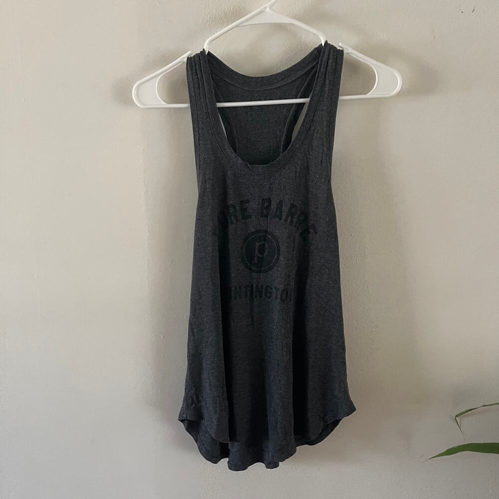 Pure Barre Tank Top Womens XS Huntington Locale Muscle Heather Black